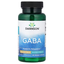 Swanson - GABA, 750mg Maximum Strength - 60 Vcaps