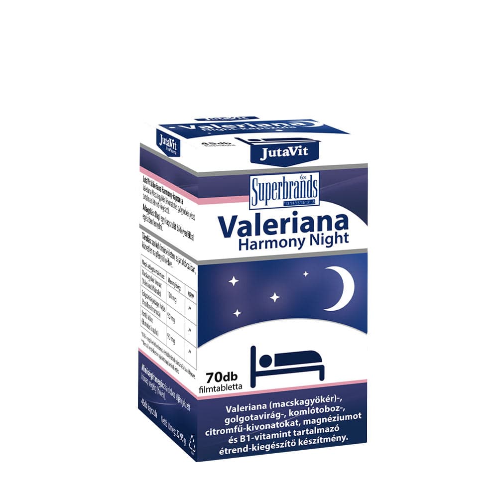 Jutavit - Valerian Harmony Night - 70 Tabs – Jutavit förpackning