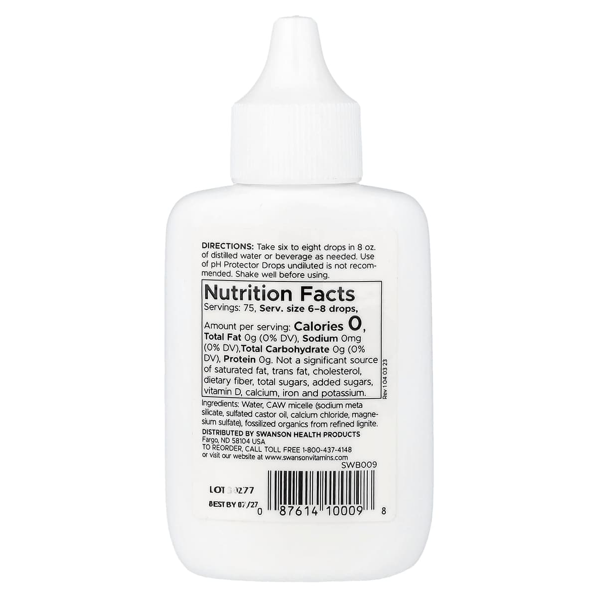 Swanson - Alkaline Booster PH Protector Drops - 37.5ml