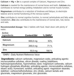 Amix - Calcium + Magnesium + Zinc Ultimate Mineral Complex - 100 Tabs