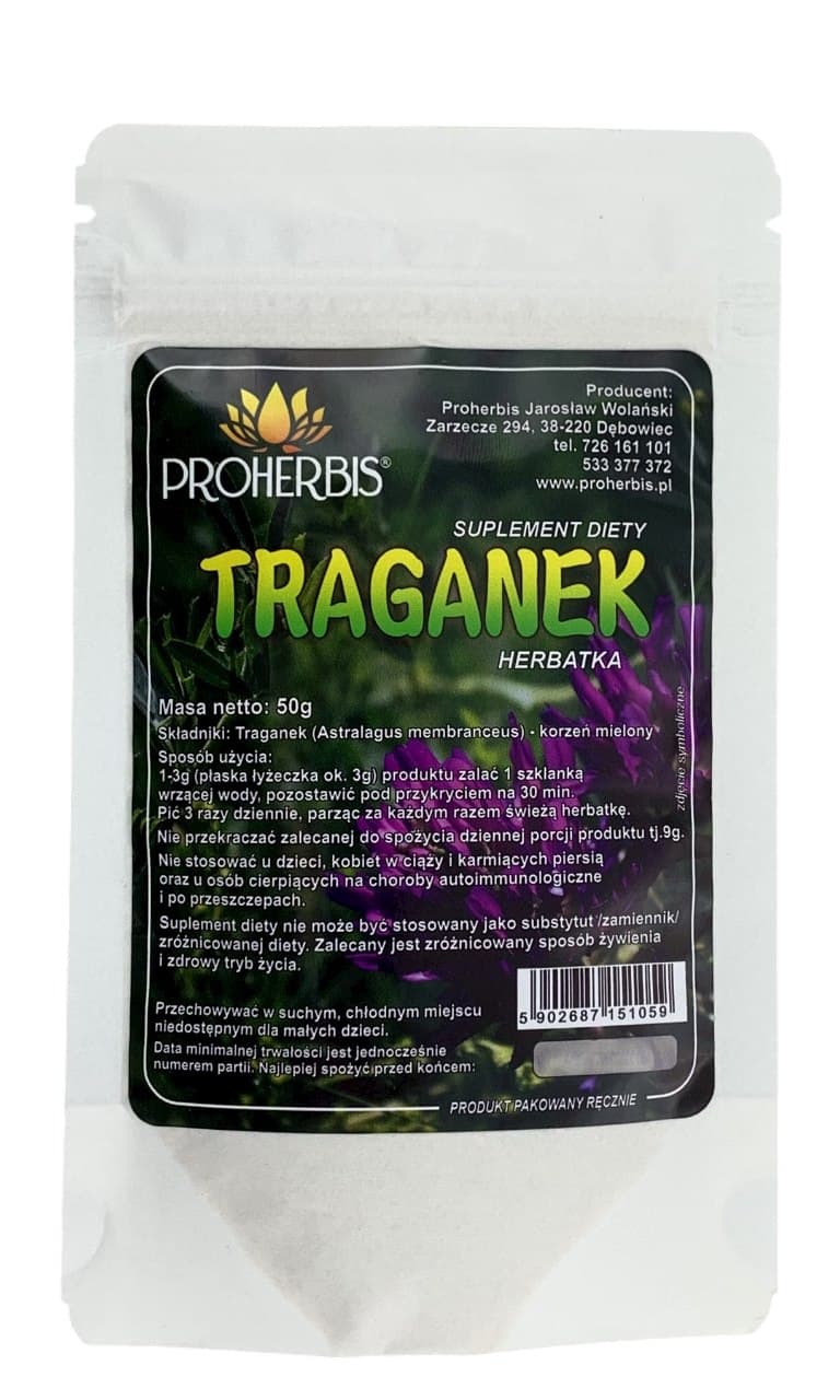 Proherbis - Astragalus - Ground Root 50g – Proherbis förpackning