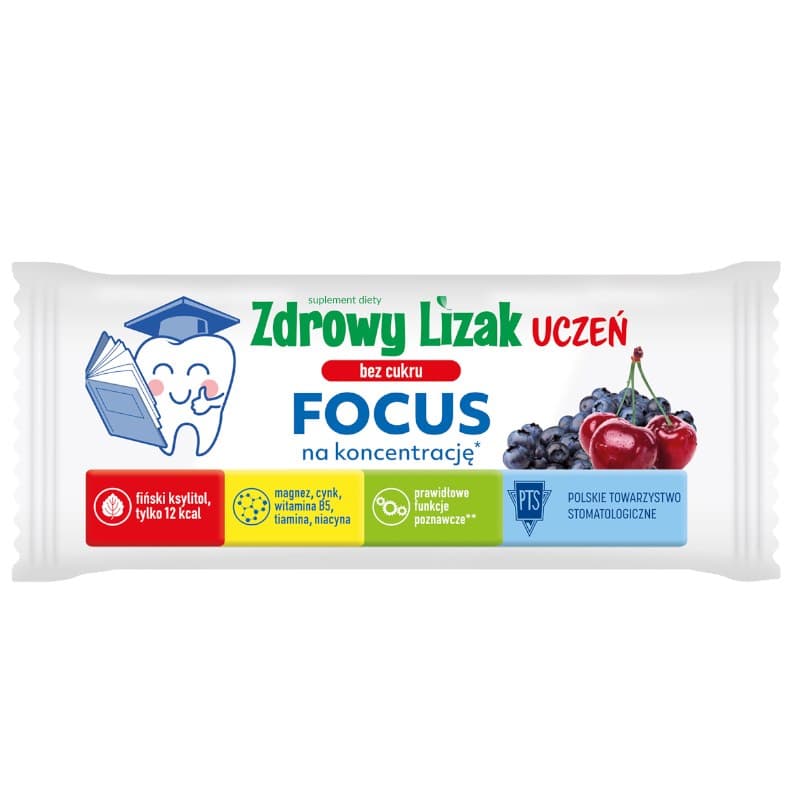 STARPHARMA - Healthy Lollipop Student Focus for Concentration – Zdrowy Lizak förpackning