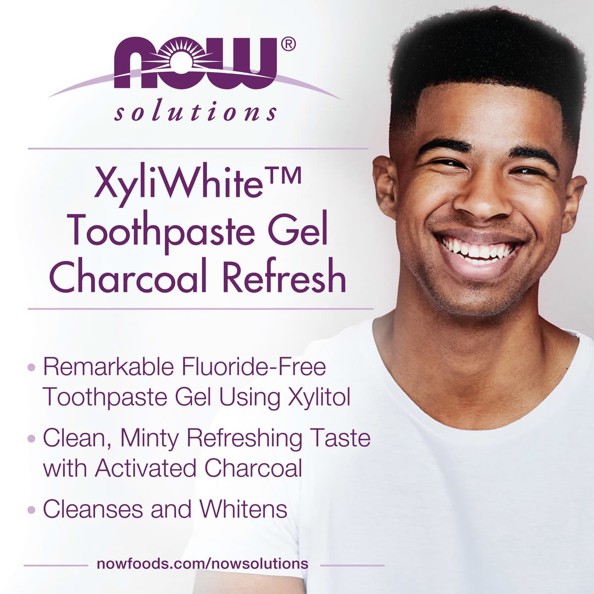 NOW Foods - Xyli·White Charcoal Refresh Toothpaste Gel - 181g