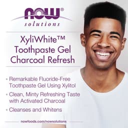 NOW Foods - Xyli·White Charcoal Refresh Toothpaste Gel - 181g