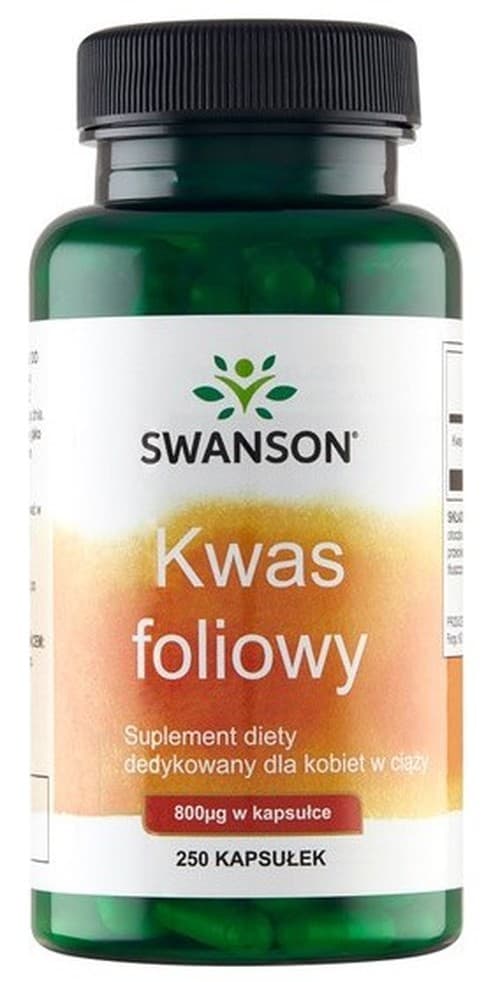 Swanson - Folic Acid - 250 Caps – Swanson förpackning