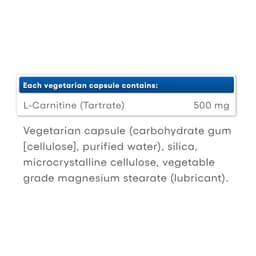 Natural Factors - L-Carnitine 500mg - 60 Vcaps