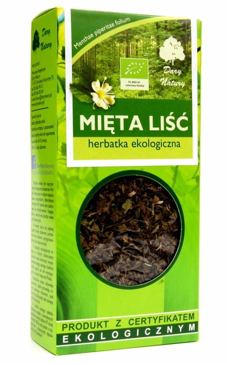 Dary Natury - Leaf Organic - Organic Peppermint Herb – Dary Natury förpackning