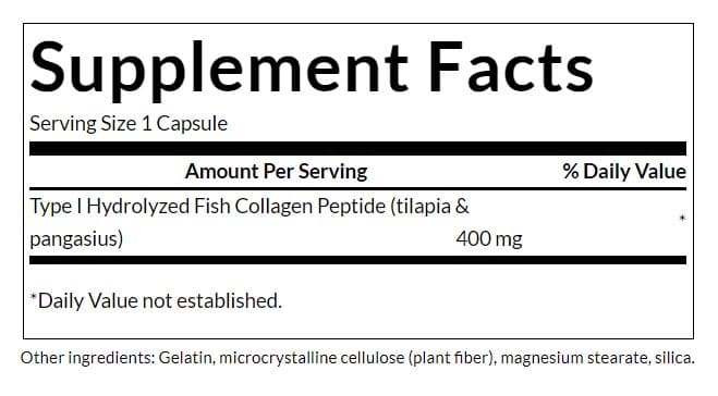 Swanson - Type I Hydrolyzed Marine Collagen - 60 Caps