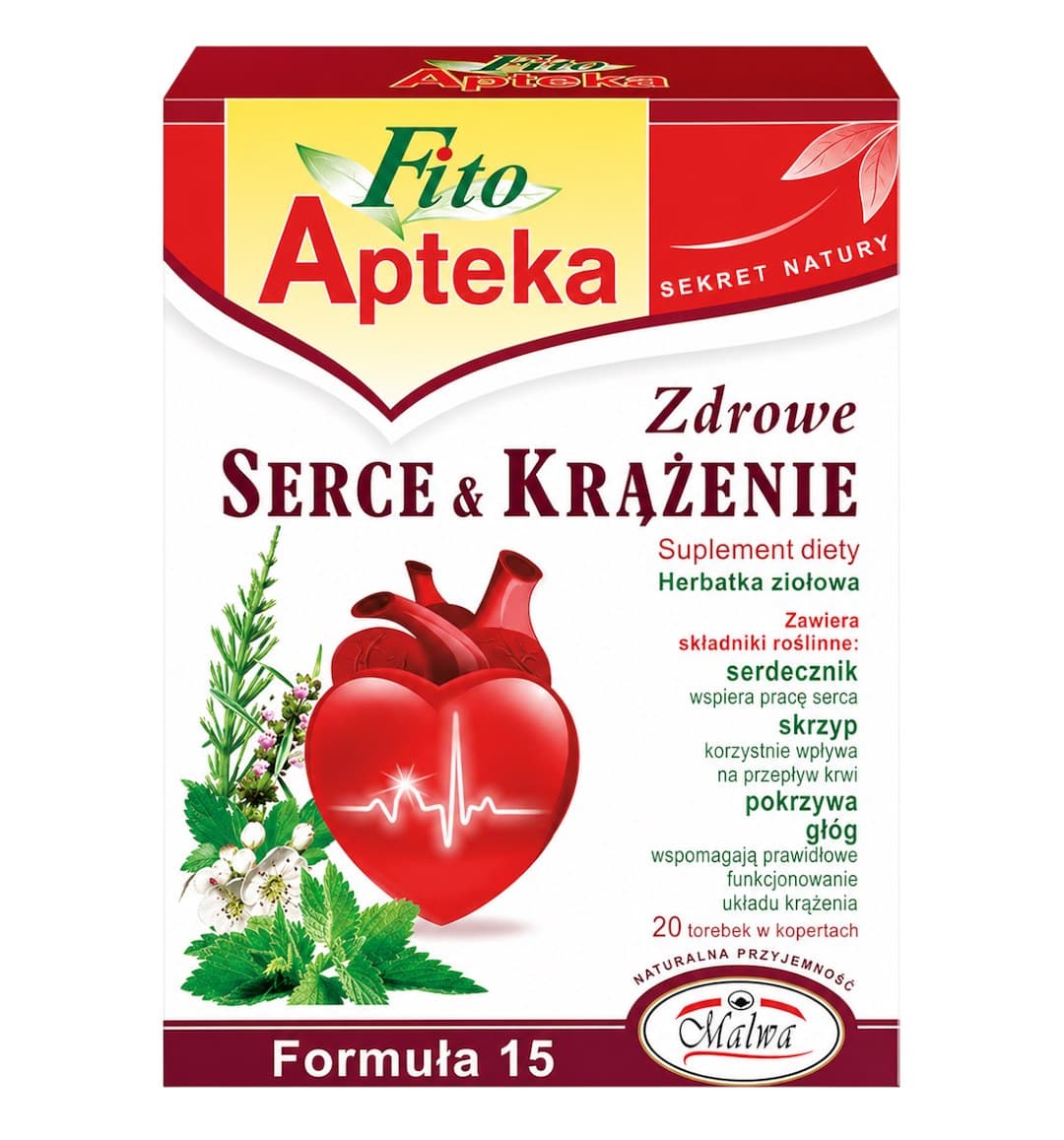 Fito Apteka - F15 Healthy Heart & Circulation Tea 20*2g