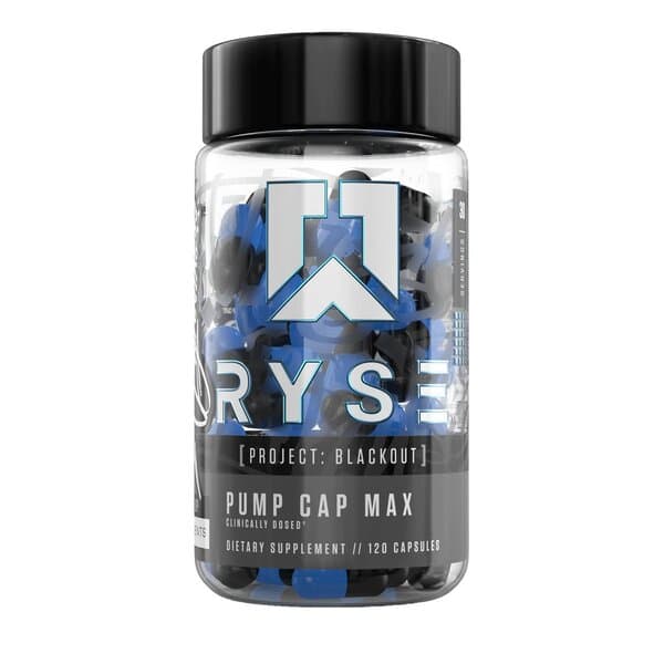 Ryse - Pump Cap Max - Project Blackout - 120 Caps