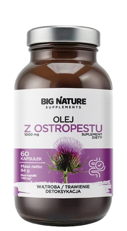 Big Nature - Milk Thistle Oil - 60 Caps – Big Nature förpackning