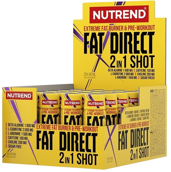 Nutrend - Fat Direct 2In1 Shot - 20 x 60ml – Nutrend förpackning
