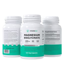 Vitamin360 - Magnesium Bisglycinate 200mg - 120 Vcaps