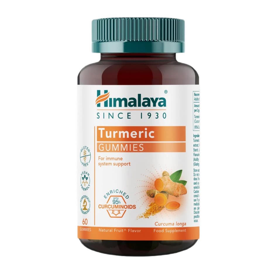 Himalaya - Turmeric Gummies, Natural Fruit - 60 Gummies – Himalaya förpackning