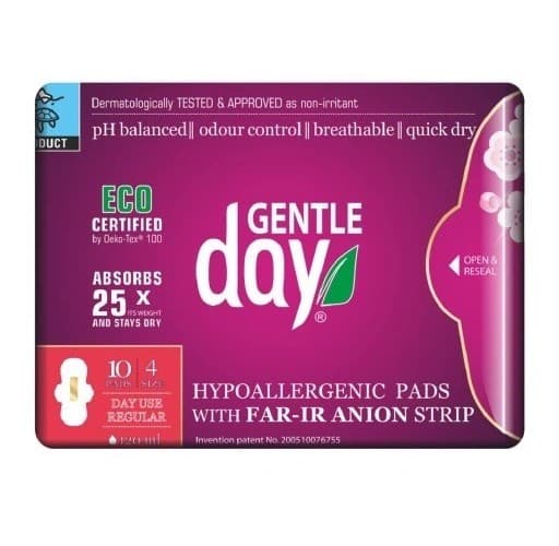 Gentle day - Hypoallergena bindor med Far-IR Anion-Stripe – Gentle day emballage