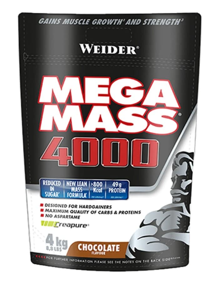 Weider Mega Mass 4000 – Weider förpackning