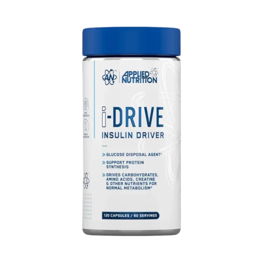 Applied Nutrition - i-Drive Insuliinivaihtaja - Maustamaton - 120 kapselia / 60 annosta – Applied Nutrition pakkaus