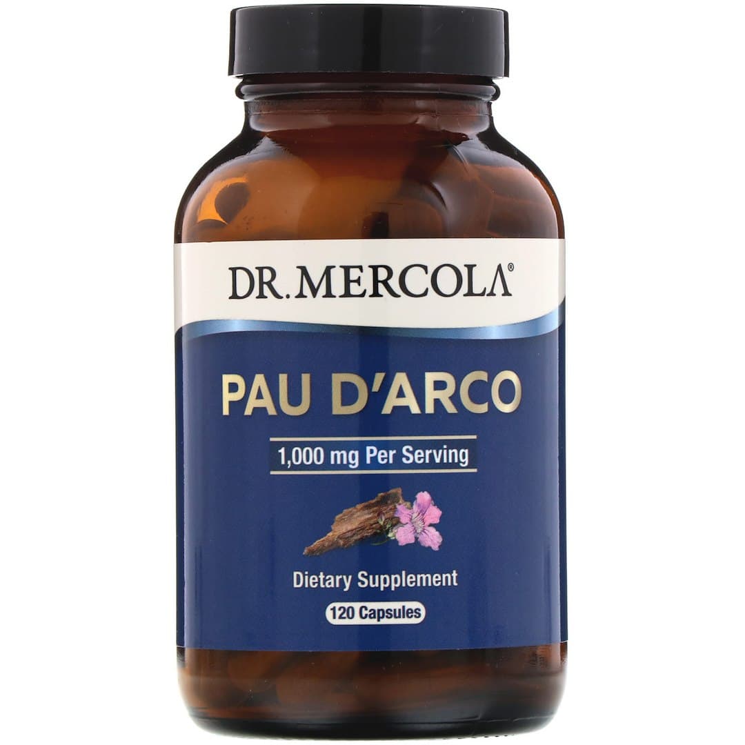 Dr. Mercola - Pau D'Arco - 120 Caps – Dr. Mercola förpackning