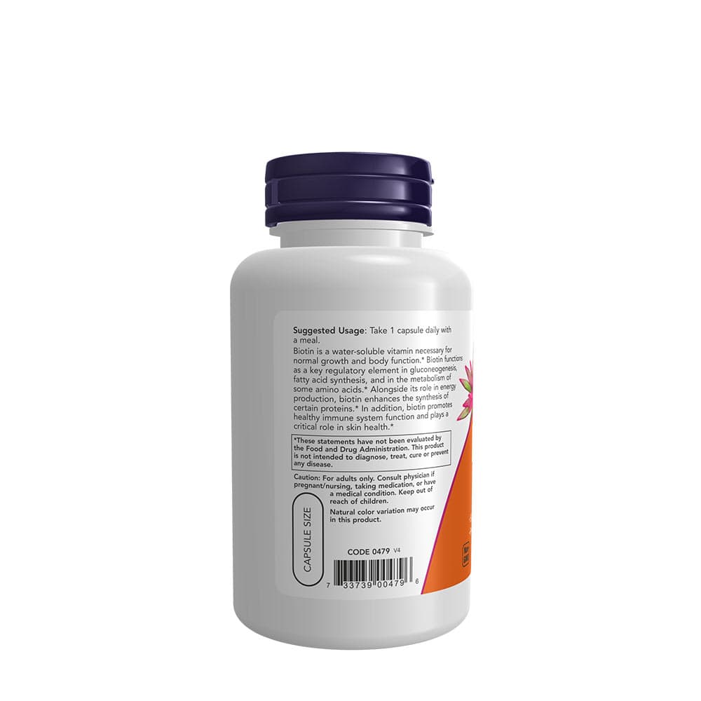 Now Foods - Biotin Extra Strength - 120 Vcaps