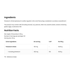 Ostrovit - Potassium Citrate - 200g