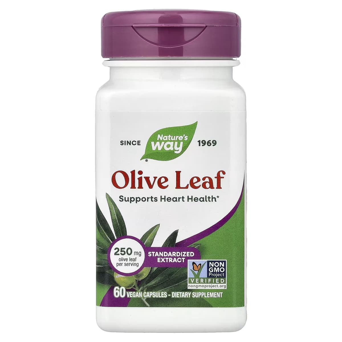 Nature's Way - Olive Leaf Premium Extract - 60 Caps