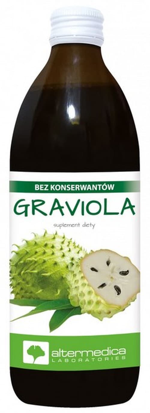 Alter Medica - Graviola - 500ml – Alter Medica förpackning