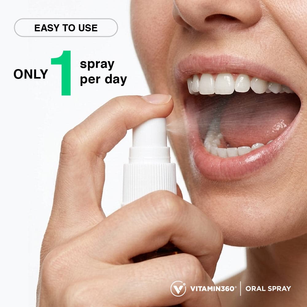 Vitamin360 - D3 + K2 Oral Spray - Mint, 30ml