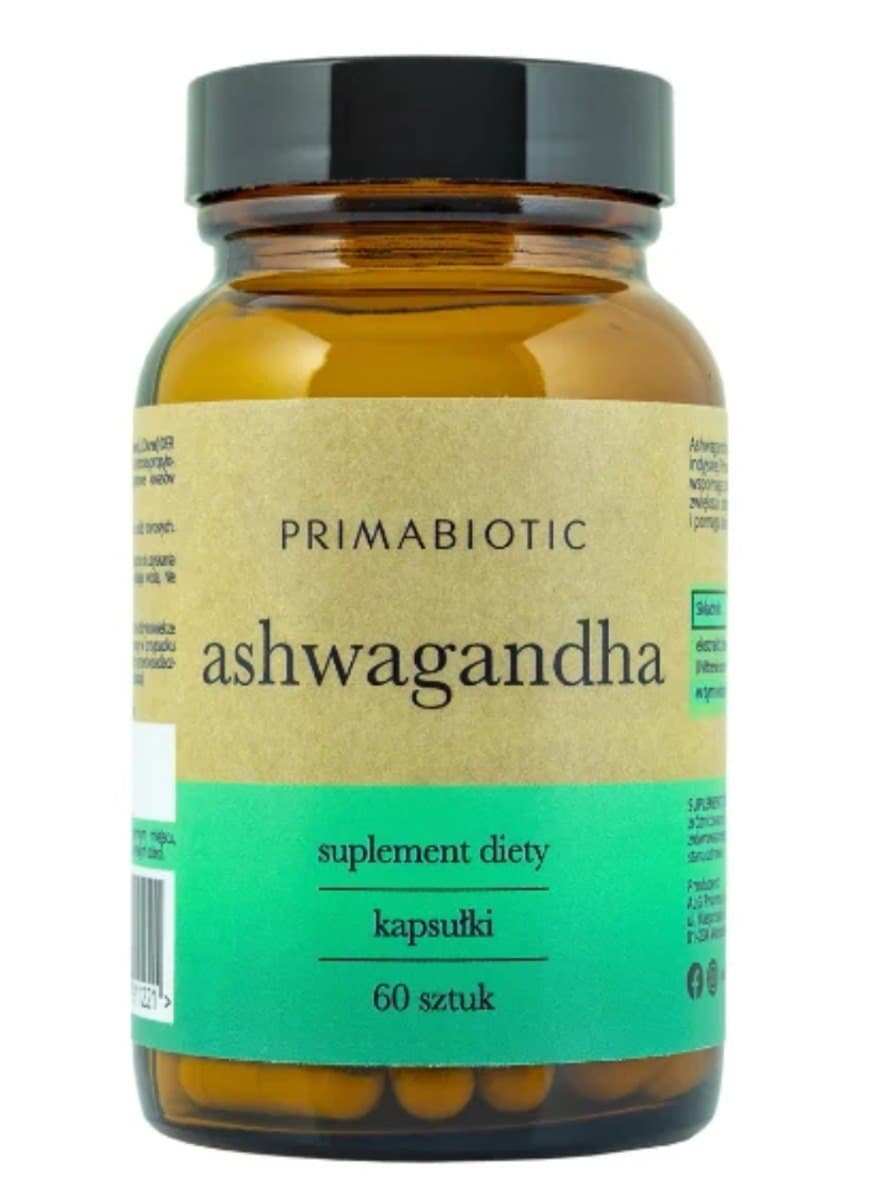 PrimaBiotic - Ashwagandha - 60 Caps – Primabiotic förpackning