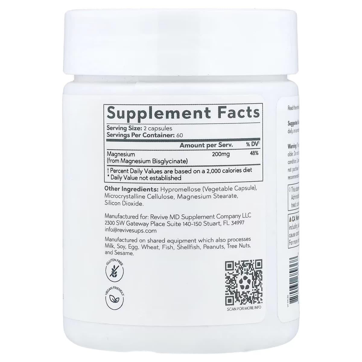 Revive - Magnesium Glycinate - 120 Vcaps