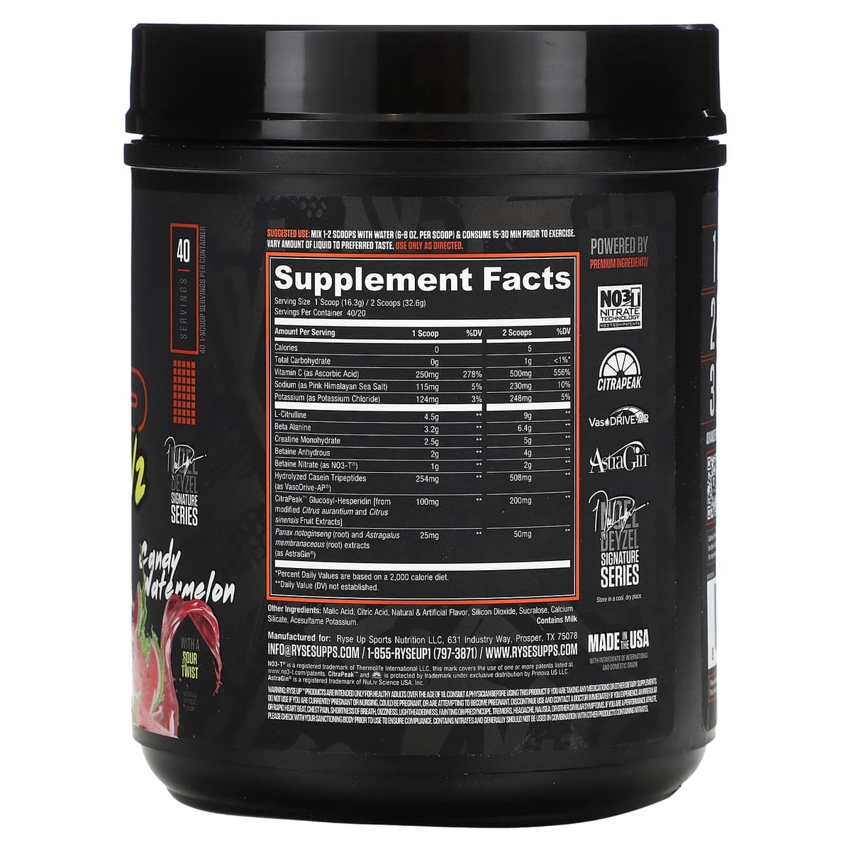 RYSE - Pump Daddy V2 Pre-Workout Candy Watermelon 652g
