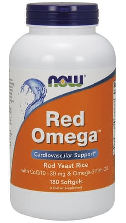 NOW Foods - Fish Oil with Red Yeast Rice and CoQ10 - 180 Softgels