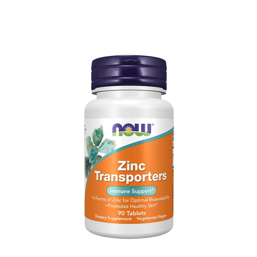 NOW Foods - Zinc Transporters - 30 Caps – NOW Foods förpackning