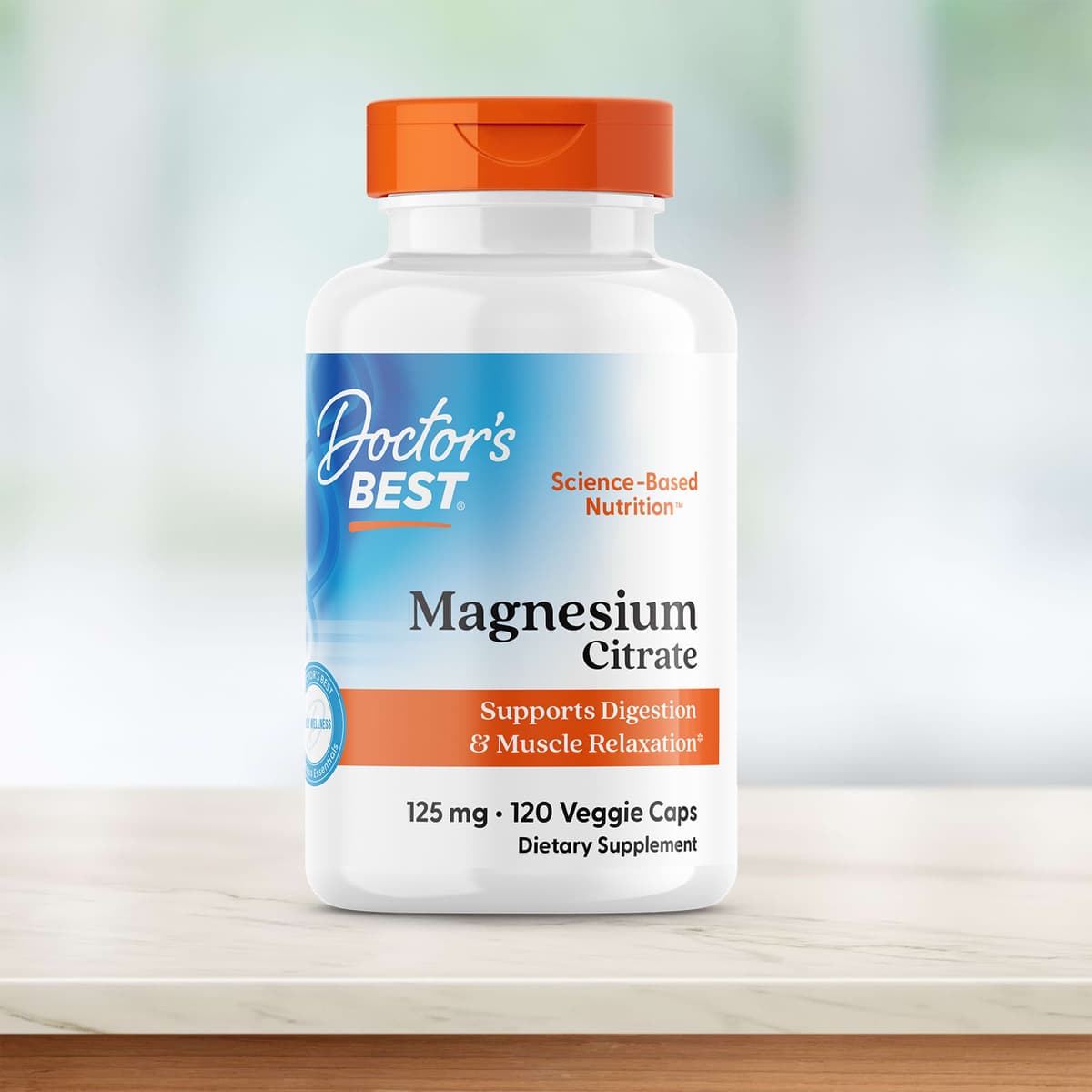 Doctor's Best - Magnesium Citrat, 125mg - 120 vcaps