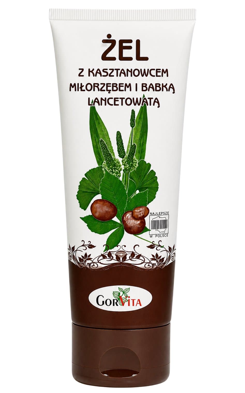 Gorvita - Horse Chestnut, Ginkgo And Plantain Gel - 200ml – Gorvita förpackning