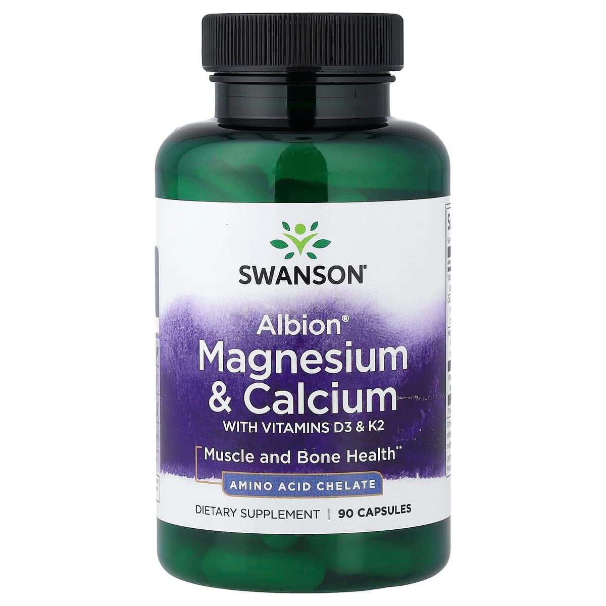 Swanson - Chelated Magnesium & Calcium with Vitamins D3 & K2
