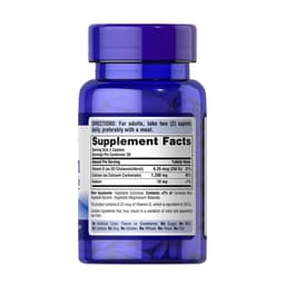 Puritan's Pride - Calcium + Vitamin D3 - 60 Tabletter