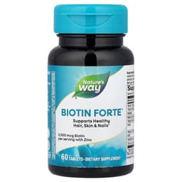 Nature'S Way - Biotin With Zinc - 60 Tabs