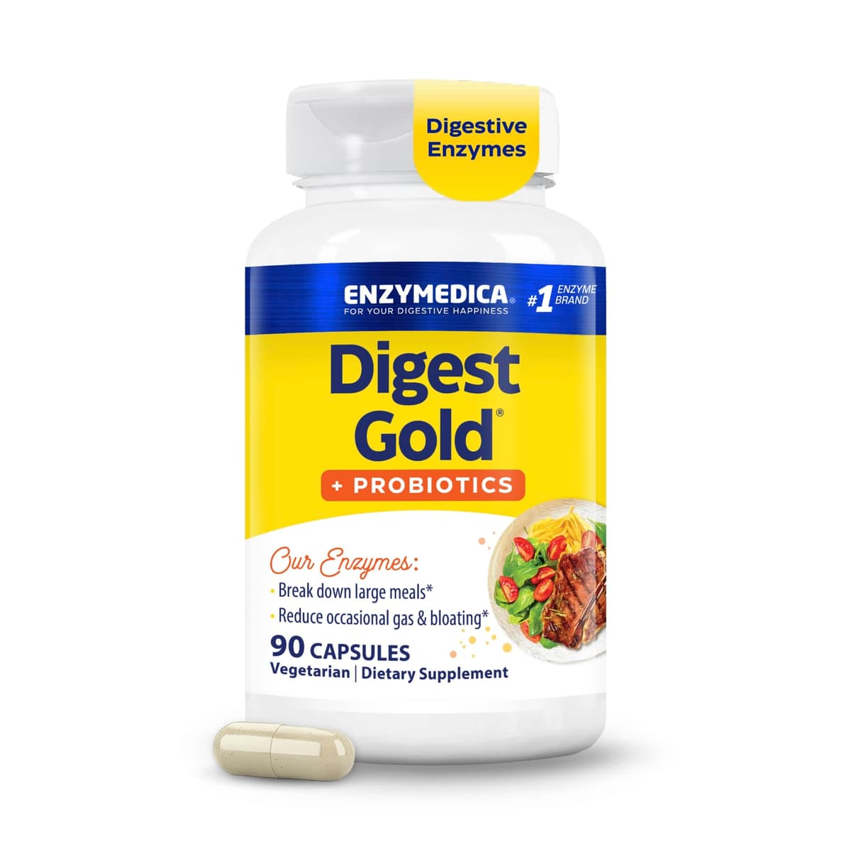 Enzymedica Digest Gold® + Probiotics - 90 Kapsler
