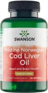 Swanson - Pristine Norwegian Cod Liver Oil - 1000mg, 30 Caps