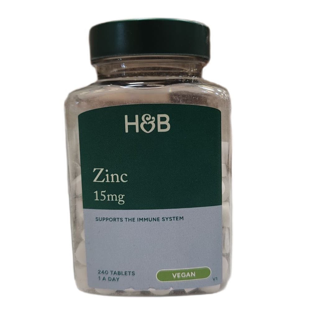 Holland & Barrett - Zinc 15mg – Holland & Barrett förpackning
