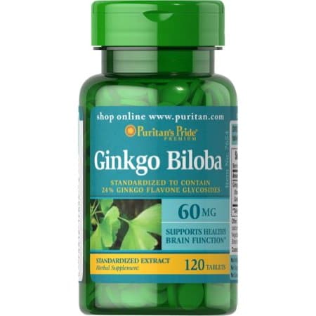 Puritan's Pride - Ginkgo Biloba - 120 Tablets – Puritan's Pride förpackning