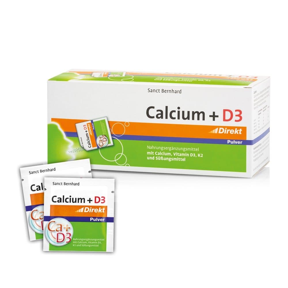Kräuterhaus Sanct Bernhard - Calcium + D3 Direct Powder - 60 Pcs