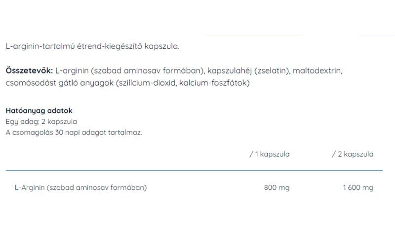 Nutriversum - L-Arginin Kapsler - 60 Kapsler