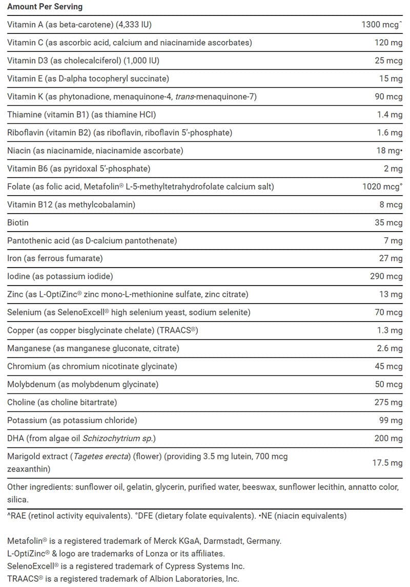 Life Extension - Prenatal Advantage - 120 Softgels