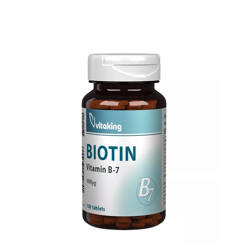 Vitaking - Biotin - 100 Tabs – Vitaking förpackning