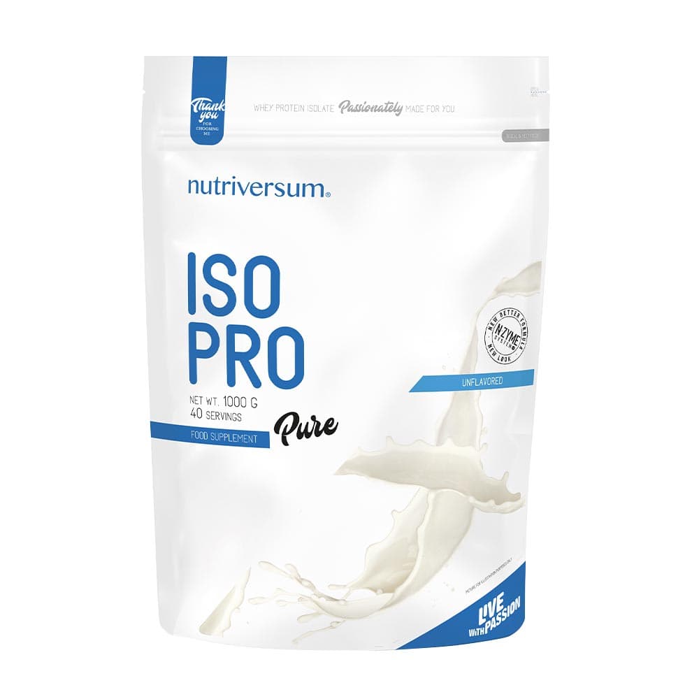 Nutriversum - ISO PRO Pure, Unflavored - 1000g – Nutriversum förpackning