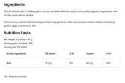 OstroVit - Zinc 60.000 - 90 Tabs
