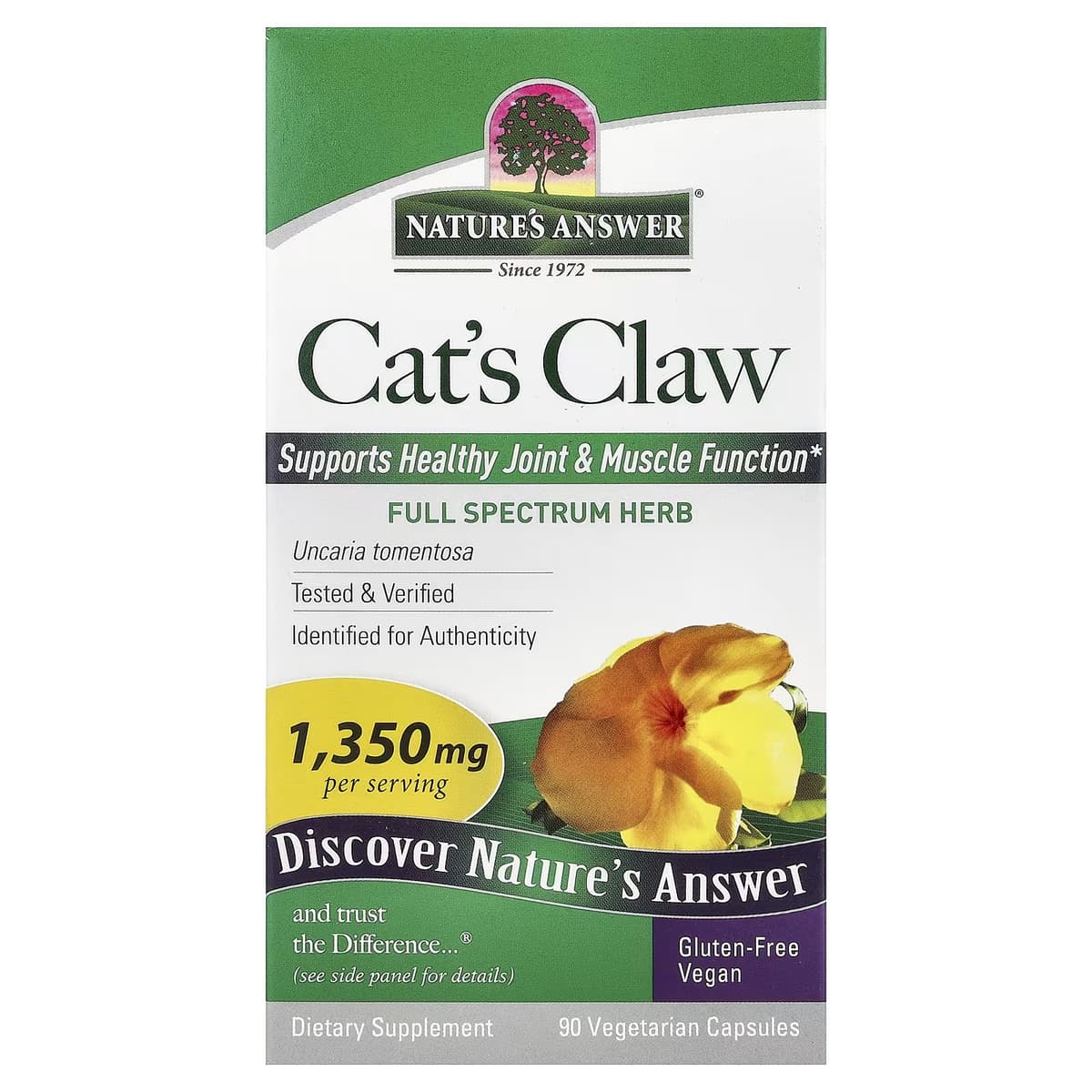 Nature's Answer - Cat'S Claw - 90 Vcaps