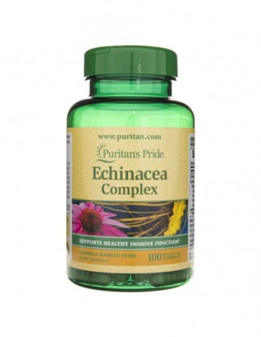 Puritan's Pride - Echinacea Complex - 100 Caps – Puritan's Pride förpackning