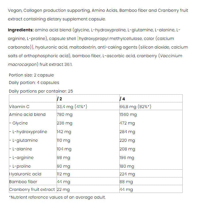 Nutriversum - Vegan Collagen Support - 100 Caps